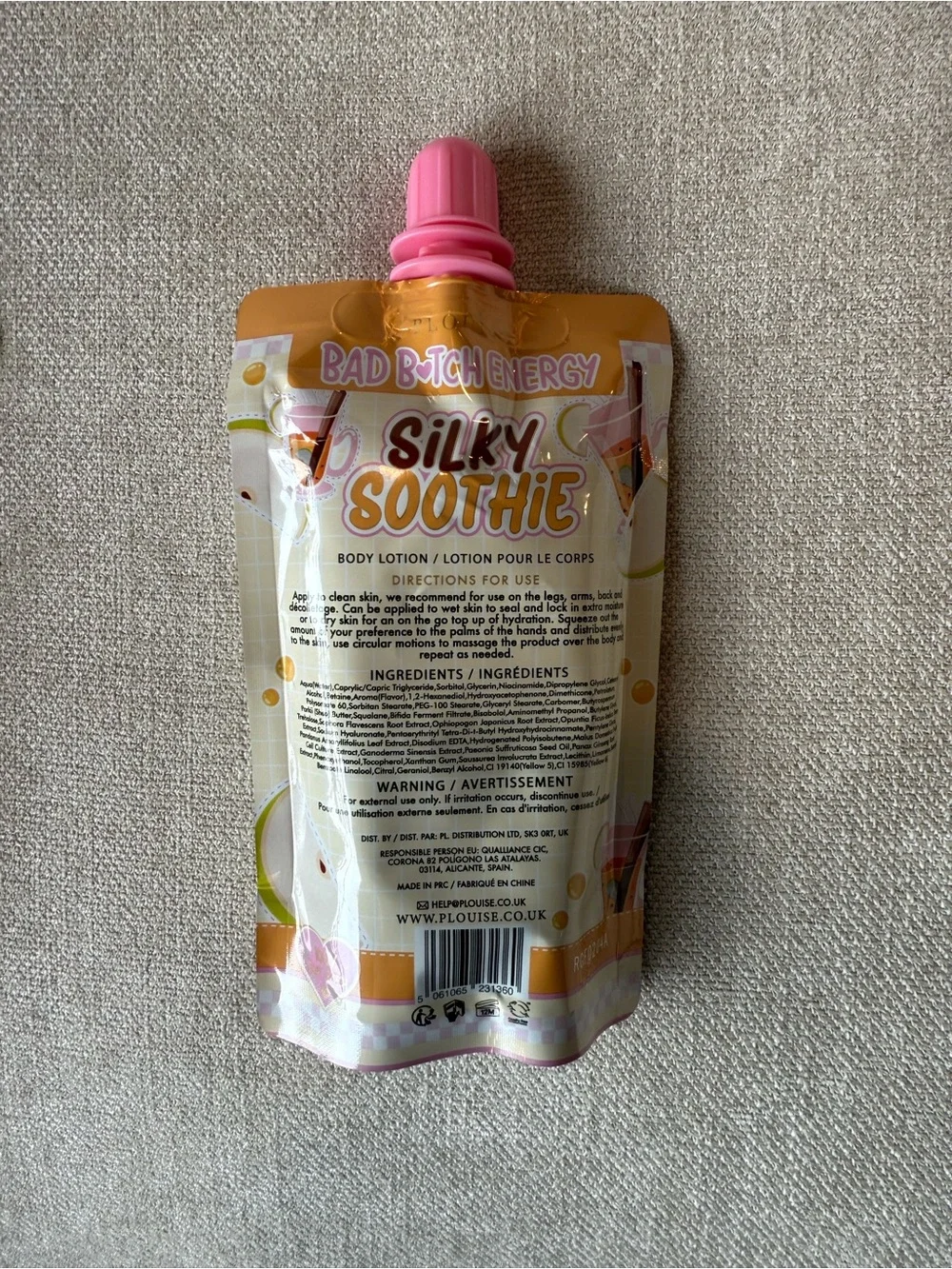 P Louise Hot Toddy Silky Soothie Body Lotion & Hand Cream Set — Pink and Orange